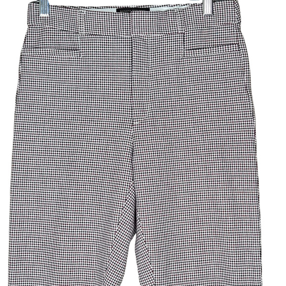 Banana Republic Pants Womens 4 High Rise Sloan Houndstooth Tapered Career Casual - Picture 2 of 12